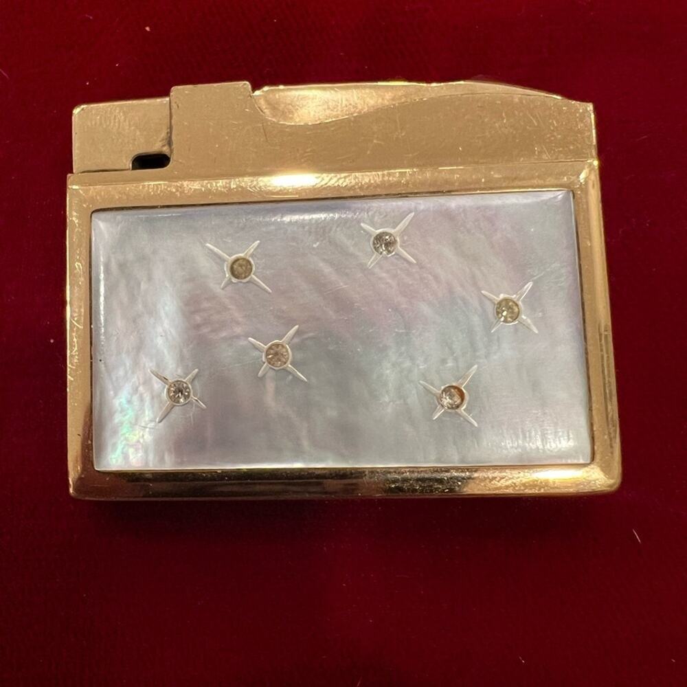 Vintage ELGIN M.O.P. & RHINESTONE LIGHTER
